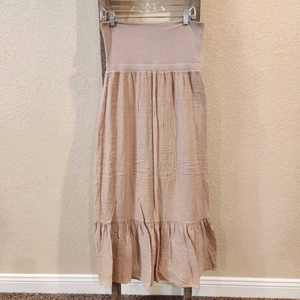Splendid Women's Linen Cream Skirt/Dress- Size Medium
